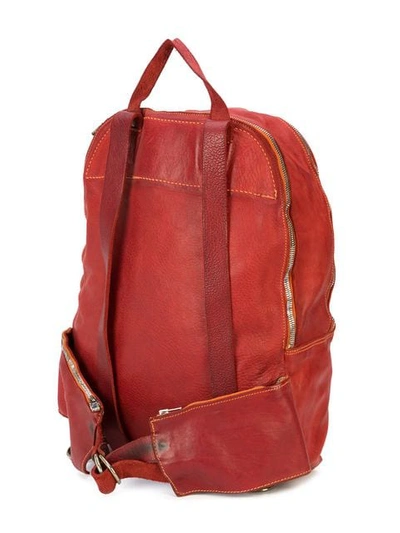 Shop Guidi Minimal Backpack In Red