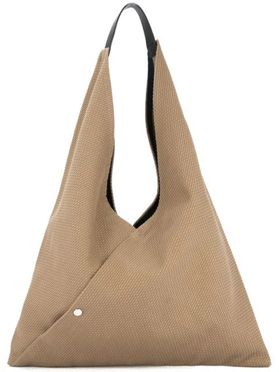 Shop Cabas Triangle Tote In Green