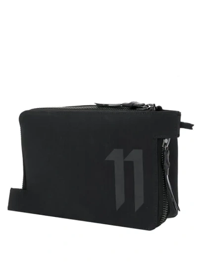 Shop 11 By Boris Bidjan Saberi Logo Messenger Bag In Black