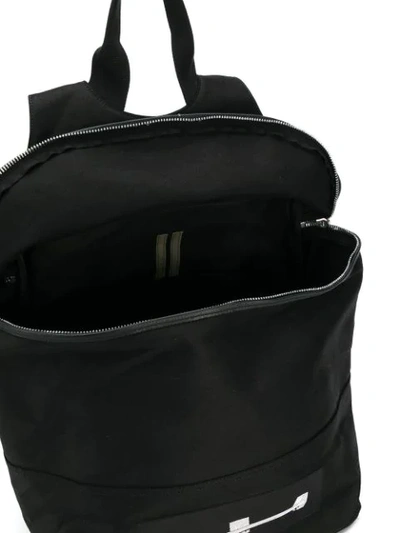Shop Rick Owens Drkshdw Zip Pocket Backpack - Black