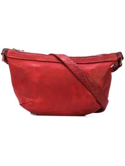 Shop Guidi Messenger Bag In Red