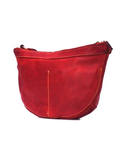 Shop Guidi Messenger Bag In Red