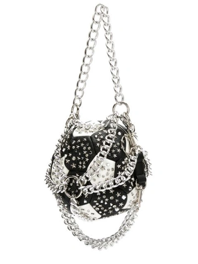 Shop À La Garçonne Ball Chain Clutch In Black