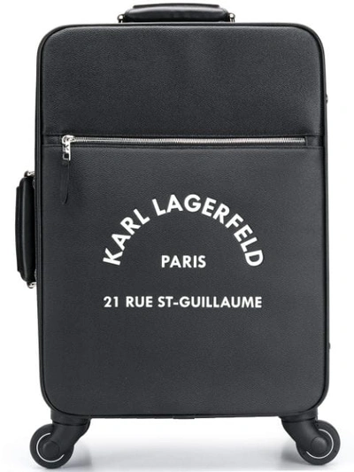 KARL LAGERFELD RUE ST GUILLAUME拉杆滚轮行李箱 - 黑色