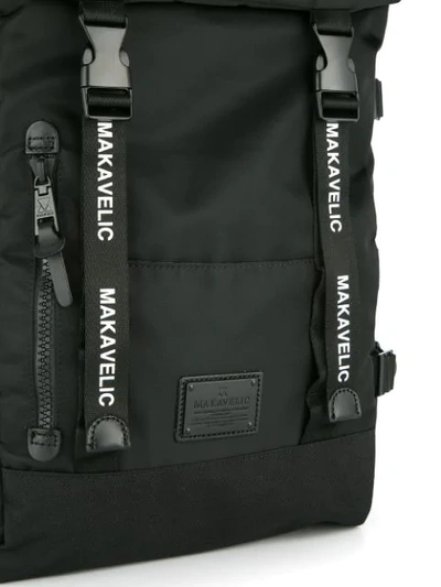 Shop Makavelic Double Belt Daypack In Black