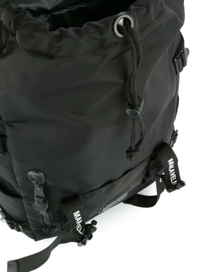 Shop Makavelic Double Belt Daypack In Black