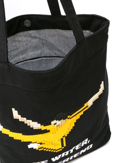 Shop Mostly Heard Rarely Seen 8-bit Mobility Tote - Black