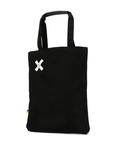 Shop Ader Error Fox Head Tote Bag In Black