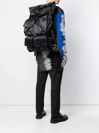 EASTPAK EASTPAK LAB X RAF SIMONS POSTER BACKPACK - 黑色