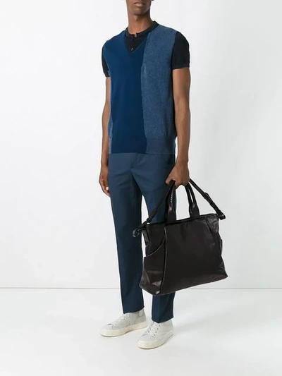Shop Cornelian Taurus By Daisuke Iwanaga 'katana' Shoulder Bag In Brown