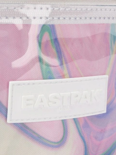 Shop Eastpak Marble Print Belt Bag - Pink