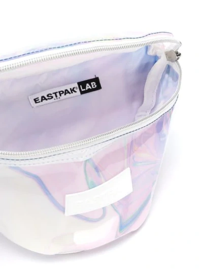 Shop Eastpak Marble Print Belt Bag - Pink