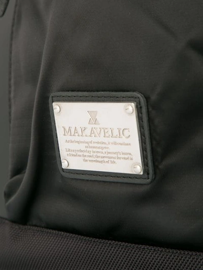 Shop Makavelic Zip Detail Backpack In Black