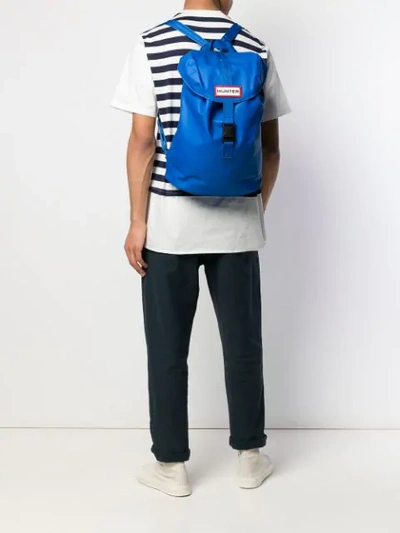 Shop Hunter Foldover Buckle Backpack - Blue