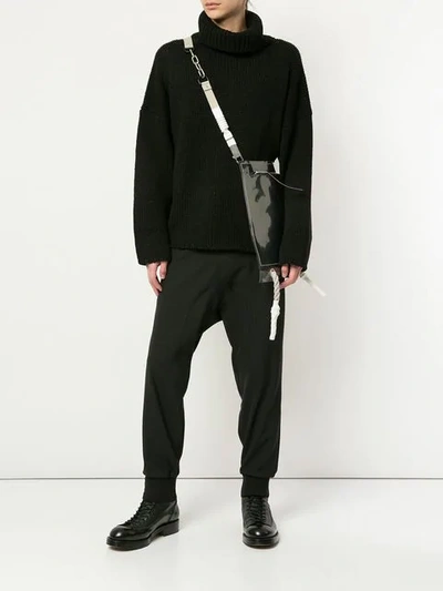 RICK OWENS 公牛皮邮差包 - 灰色