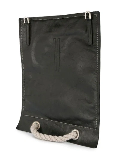 Shop Rick Owens Messenger Bag In Grey