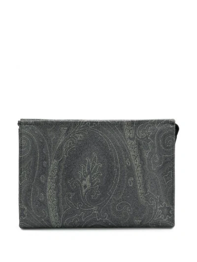 ETRO PAISLEY PRINT CLUTCH - 灰色