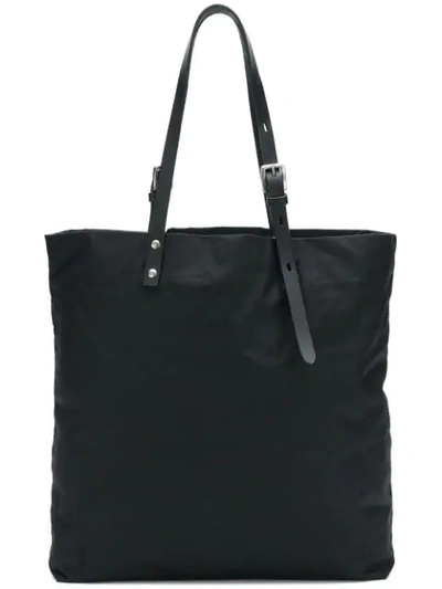 Shop Ally Capellino Natalie Waxed Tote In Black