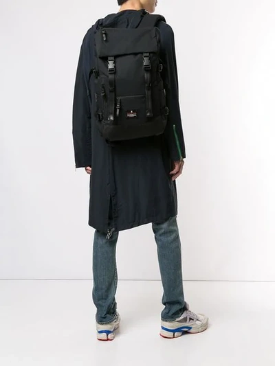 Shop Makavelic Jade Double Buckle Evolution Backpack In Black