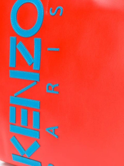 Shop Kenzo Small Logo Tote Bag - Red