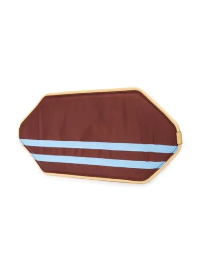Shop Marni Slim Colour-block Belt Bag In Brown
