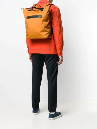 Shop Ally Capellino Square Backpack In Orange