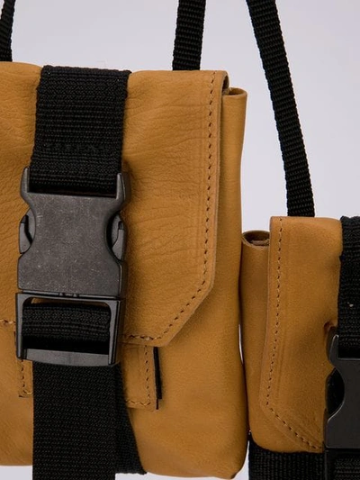 Shop The Viridi-anne Double Neck Pouch  In Yellow