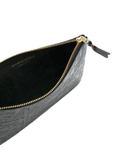 Comme Des Garçons Textured Pochette In Black