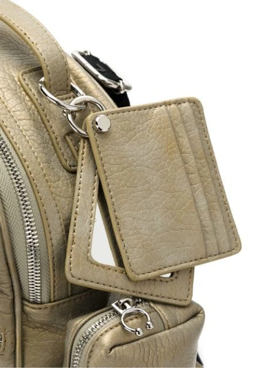 Shop À La Garçonne Multi Pocket Backpack In Metallic