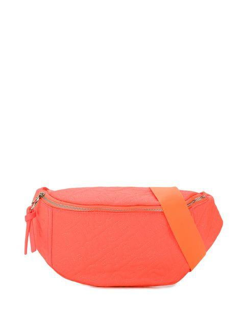 neon orange belt bag