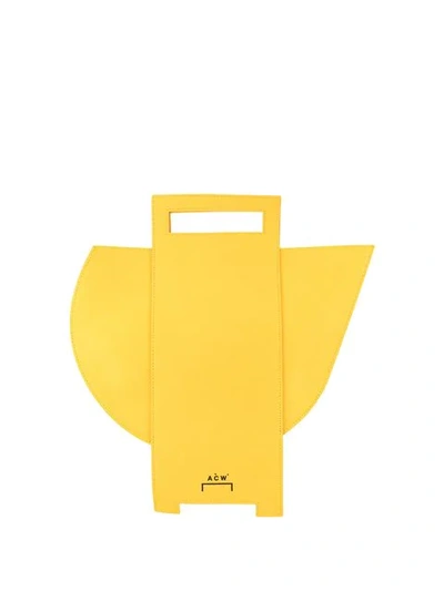 Shop A-cold-wall* Asymmetric Tote Bag In Yellow