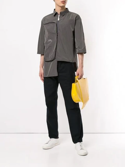 Shop A-cold-wall* Asymmetric Tote Bag In Yellow