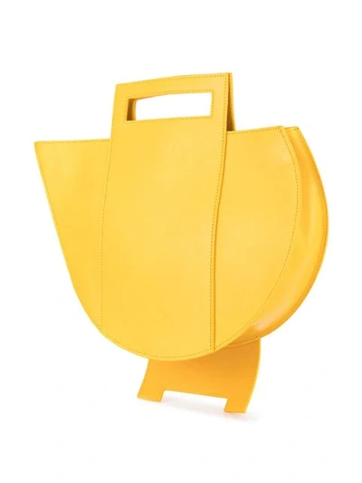 Shop A-cold-wall* Asymmetric Tote Bag In Yellow