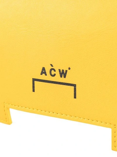 Shop A-cold-wall* Asymmetric Tote Bag In Yellow