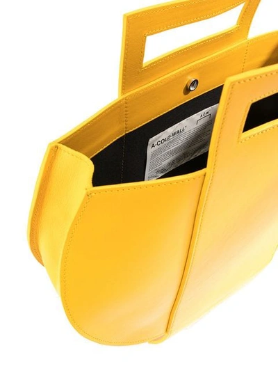 Shop A-cold-wall* Asymmetric Tote Bag In Yellow