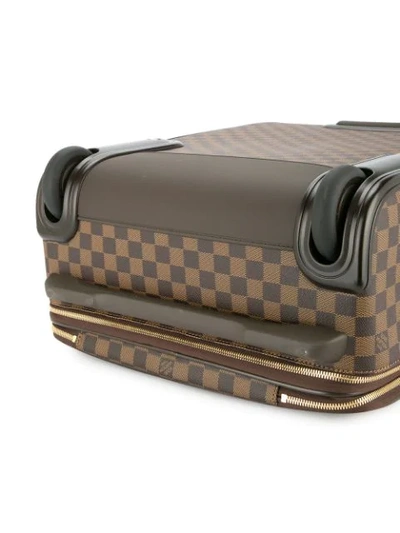 Pre-owned Louis Vuitton  Pegase 55 Business Luggage Bag In Brown