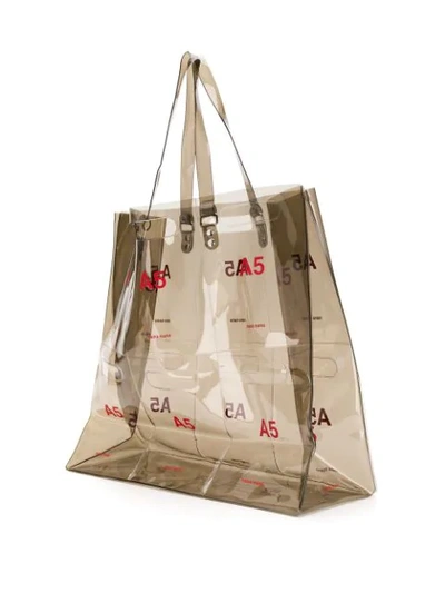 Nana-nana A5 Panelled Tote In Grey