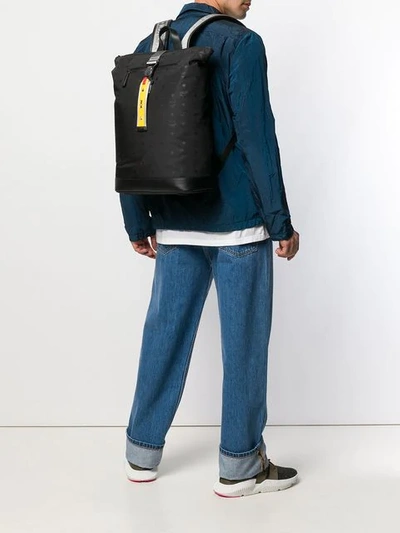 Mcm Men's Resnick Monogrammed Nylon Backpack In Black