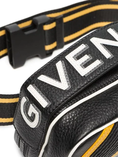 Shop Givenchy Contrast Trim Belt Bag - Black