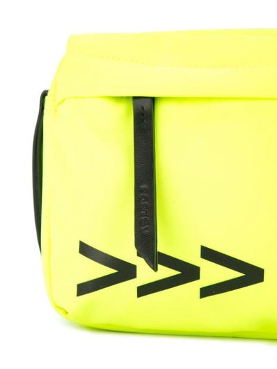 Shop Ports V Slogan Zipped Belt Bag In Yellow