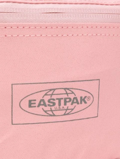 Shop Eastpak Logo Print Belt Bag - Pink