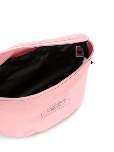 Shop Eastpak Logo Print Belt Bag - Pink