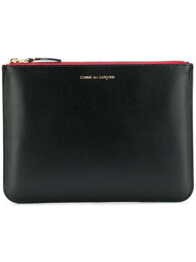 Comme Des Garçons Zipped Pochette In Black