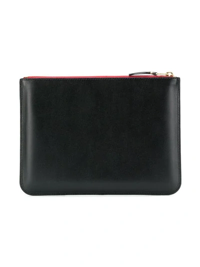 Comme Des Garçons Zipped Pochette In Black