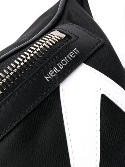 Shop Neil Barrett Appliqué Arrows Belt Bag In Black