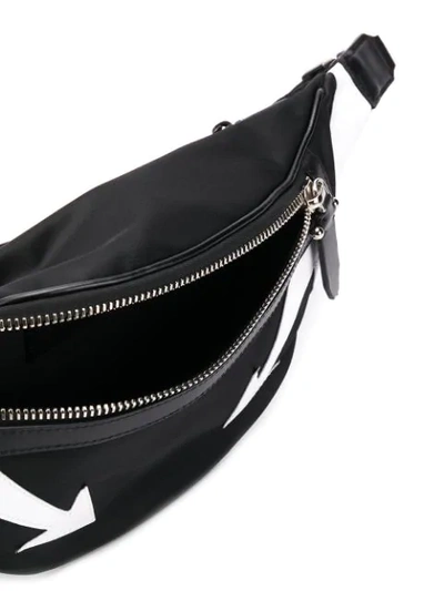 Shop Neil Barrett Appliqué Arrows Belt Bag In Black