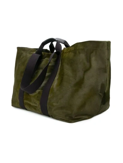 Shop Holland & Holland Oversized Weekend Holdall In Green