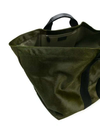 Shop Holland & Holland Oversized Weekend Holdall In Green