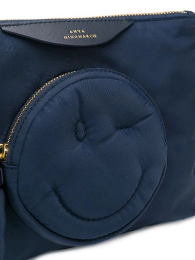 Shop Anya Hindmarch Chubby Wink Clutch Bag In Blue Marine