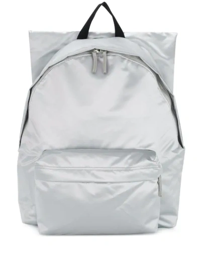 Shop Eastpak X Raf Simons Poster Padded Backpack In Grey